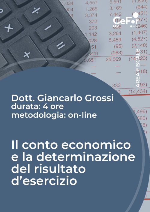 Il conto economico e la determinazione del risultato d'esercizio