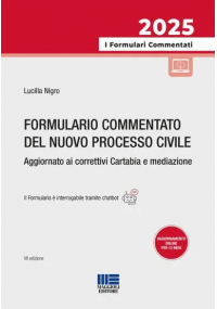 FORMULARIO COMMENTATO DEL NUOVO PROCESSO CIVILE