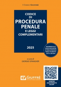 CODICE DI PROCEDURA PENALE E LEGGI COMPLEMENTARI