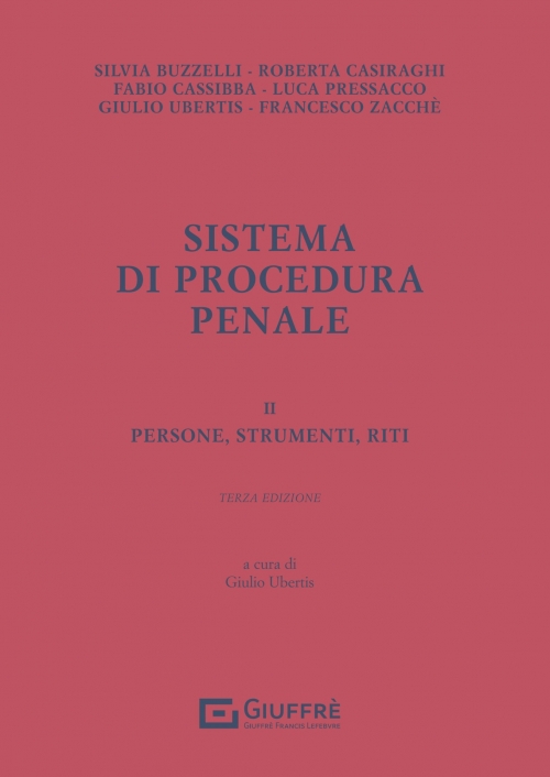 SISTEMA DI PROCEDURA PENALE - VOLUME II