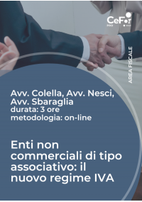 Enti non commerciali di tipo associativo: il nuovo regime IVA