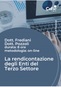 La Rendicontazione degli Enti del Terzo Settore