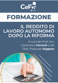 Il Reddito di Lavoro Autonomo dopo la Riforma - OFFERTA DEDICATA