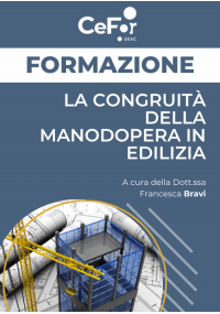 La congruità della manodopera in edilizia - Ed. Dicembre
