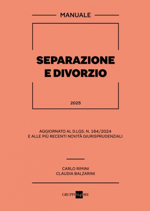 SEPARAZIONE E DIVORZIO