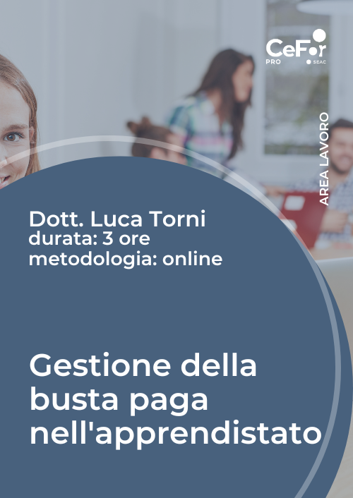 Gestione della busta paga nell'Apprendistato