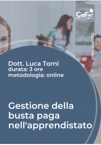 Gestione della busta paga nell'Apprendistato