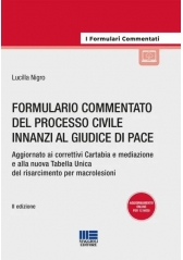 Formulario Commentato Del Processo Civile Innanzi Al Giudice Di Pace Formulario Commentato Del Processo Civile Innanzi Al Giudice Di Pace