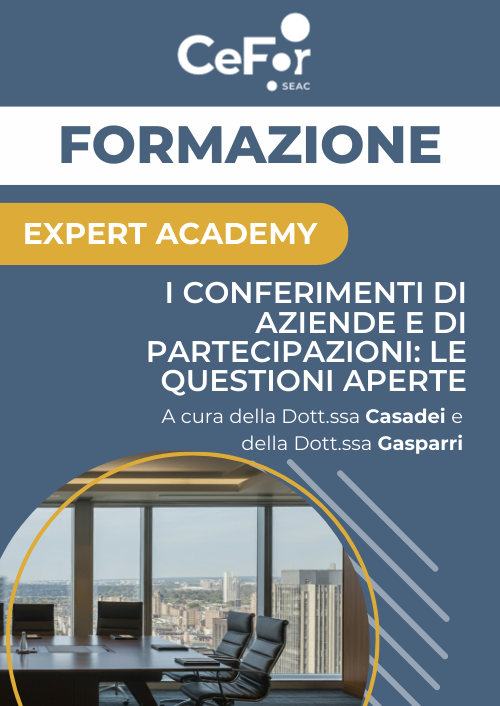 I conferimenti di aziende e di partecipazioni: le questioni aperte