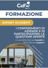 I Conferimenti Di Aziende E Di Partecipazioni: Le Questioni Aperte I Conferimenti Di Aziende E Di Partecipazioni: Le Questioni Aperte
