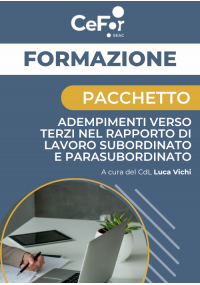 Pacchetto Adempimenti verso terzi nel rapporto di lavoro subordinato e parasubordinato