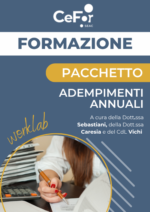 Pacchetto Worklab: Adempimenti annuali