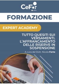 Tutto quesiti sui Versamenti. L'affrancamento delle riserve in sospensione
