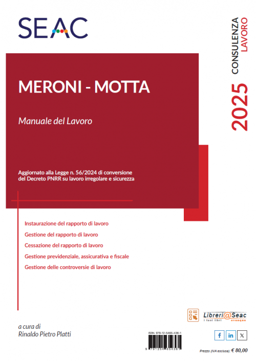 MERONI MOTTA - Manuale del lavoro