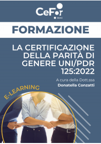 La Certificazione della Parità di Genere UNI/PDR 125:2022 | E-learning