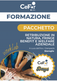 Pacchetto Worklab: Retribuzione in natura, Fringe Benefit e Welfare Aziendale | Offerta Cefor Days