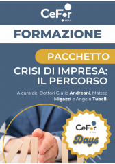 Crisi Di Impresa: Il Percorso | Offerta Cefor Days Crisi Di Impresa: Il Percorso | Offerta Cefor Days