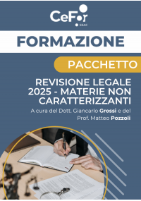 REVISIONE LEGALE 2025: MATERIE NON CARATTERIZZANTI
