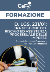 D. Lgs. 231/01: Tra Gestione Del Rischio Ed Assistenza Processuale Delle Imprese - Corso Base D. Lgs. 231/01: Tra Gestione Del Rischio Ed Assistenza Processuale Delle Imprese - Corso Base