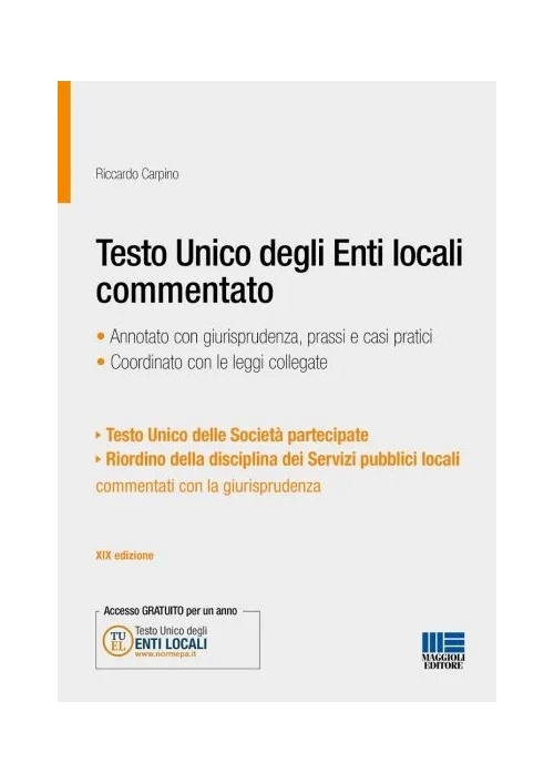 TESTO UNICO DEGLI ENTI LOCALI COMMENTATO