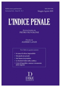 L'INDICE PENALE n. 2 2025