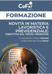 Novità In Materia Lavoristica E Previdenziale: Dibattito Sul Terzo Trimestre | Omaggio Novità In Materia Lavoristica E Previdenziale: Dibattito Sul Terzo Trimestre | Omaggio