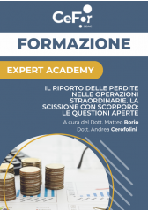 Il Riporto Delle Perdite Nelle Operazioni Straordinarie. La Scissione Con Scorporo: Le Questioni Aperte