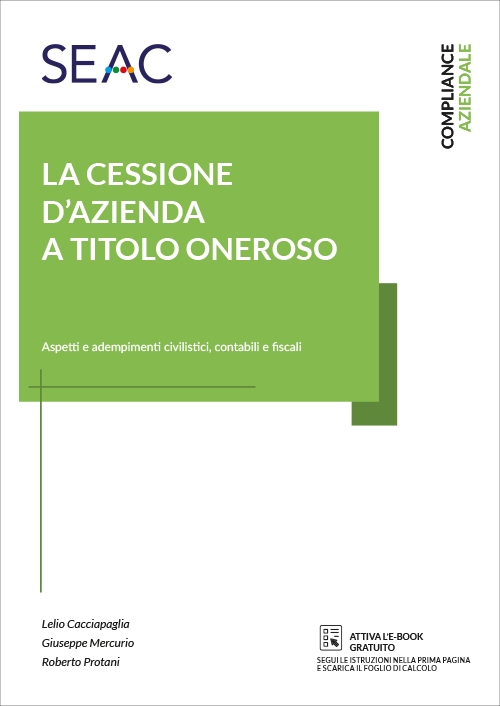 LA CESSIONE D'AZIENDA A TITOLO ONEROSO