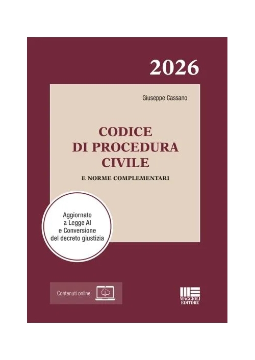 CODICE DI PROCEDURA CIVILE 2026