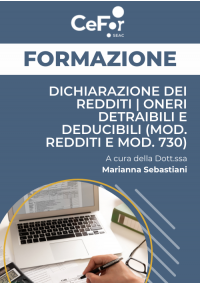 Dichiarazione dei Redditi | Oneri detraibili e deducibili (Mod. Redditi e Mod. 730) - Ed. Febbraio