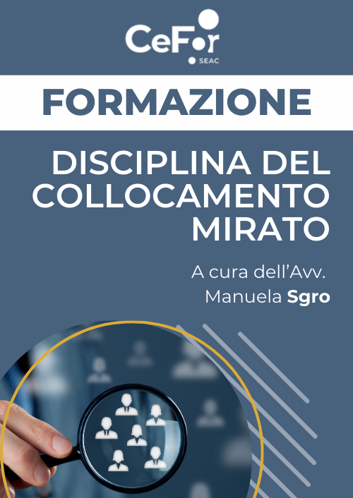 Disciplina del Collocamento Mirato - Ed. Dicembre