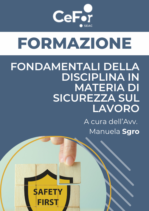 Fondamentali della Disciplina in materia di Sicurezza sul Lavoro