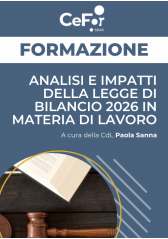 Analisi E Impatti Della Legge Di Bilancio 2026 In Materia Di Lavoro