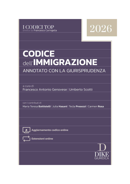 CODICE DELL'IMMIGRAZIONE 2026