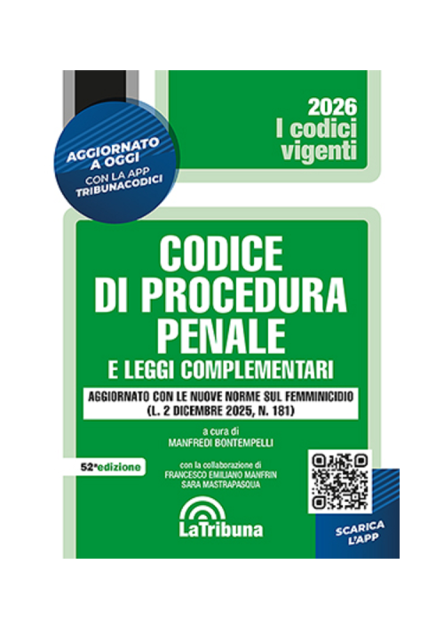 CODICE DI PROCEDURA PENALE 2026