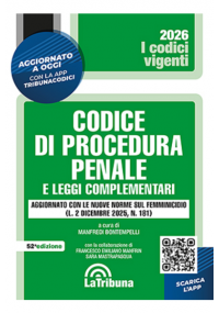 CODICE DI PROCEDURA PENALE 2026