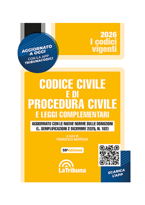 CODICE CIVILE E DI PROCEDURA CIVILE