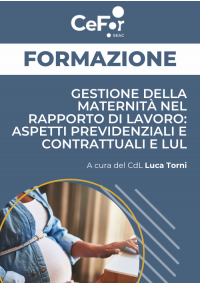 Gestione della Maternità nel Rapporto di Lavoro: Aspetti Previdenziali e Contrattuali e LUL - Ed. Novembre