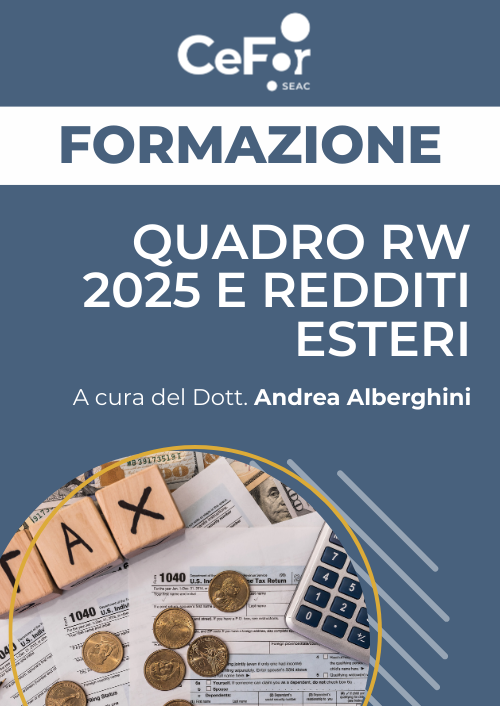 Quadro RW 2025 e Redditi Esteri - Ed. Aprile