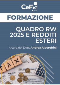Quadro RW 2025 e Redditi Esteri - Ed. Aprile