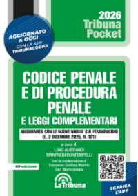 CODICE PENALE E DI PROCEDURA PENALE