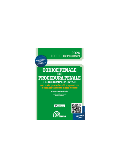 CODICE PENALE E DI PROCEDURA PENALE