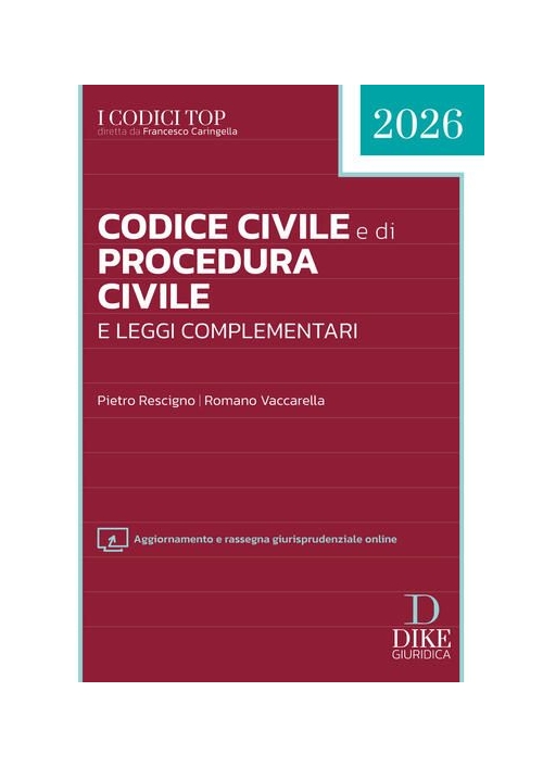 CODICE CIVILE E DI PROCEDURA CIVILE 2026