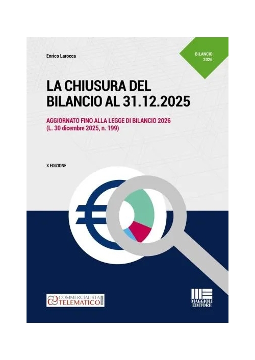 LA CHIUSURA DEL BILANCIO AL 31.12.2025