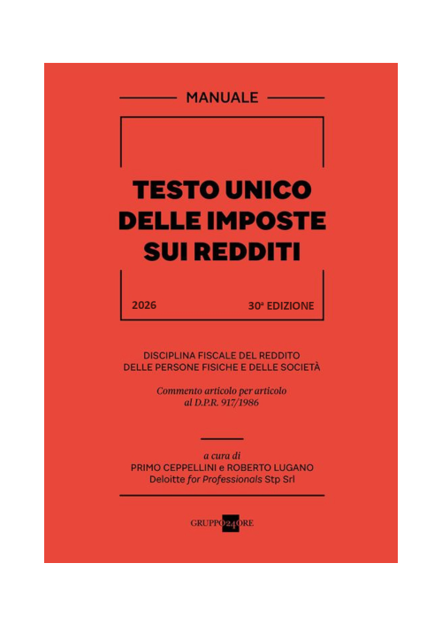 TESTO UNICO DELLE IMPOSTE SUI REDDITI 2026