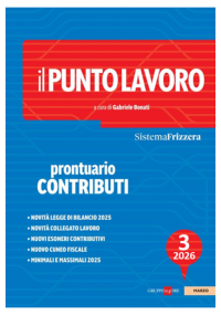IL PUNTO LAVORO 3/2026 - PRONTUARIO CONTRIBUTI