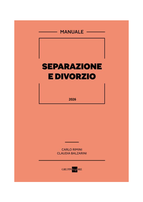 SEPARAZIONE E DIVORZIO