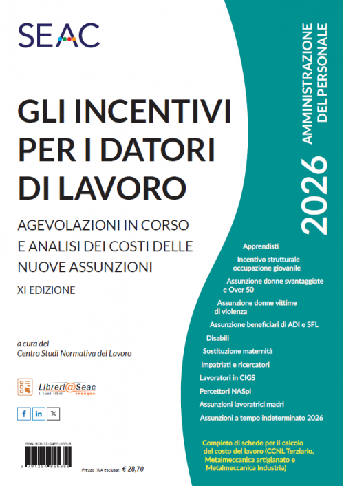 INCENTIVI PER I DATORI DI LAVORO