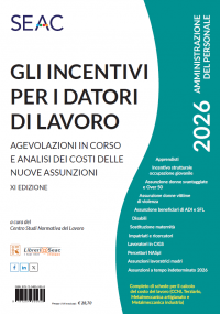INCENTIVI PER I DATORI DI LAVORO