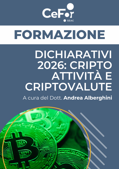 Dichiarativi 2026: cripto attività e criptovalute - Ed. Febbraio